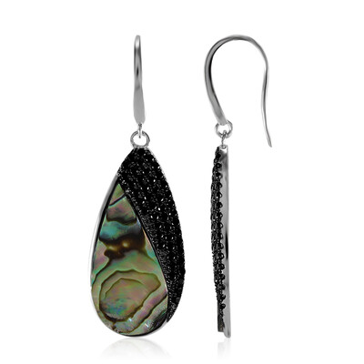 Boucles d'oreilles en argent et Coquillage d'Abalone