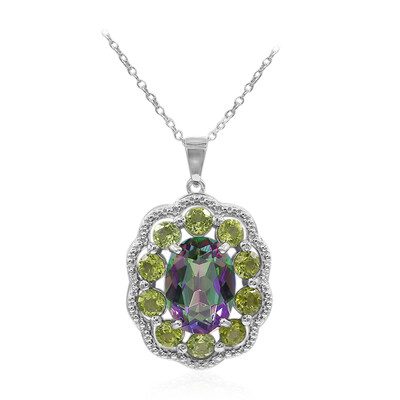 Collier en argent et Quartz mystique