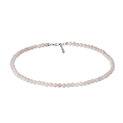 Collier en argent et Quartz rose