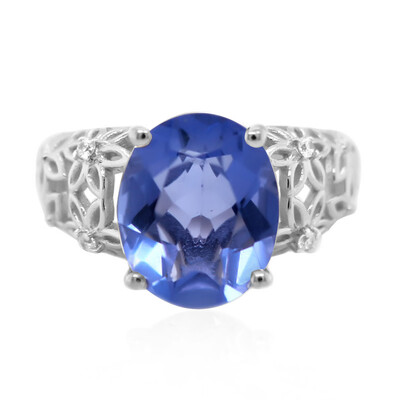 Bague en argent et Fluorite à couleur changeante