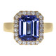 Bague en or et Tanzanite AAA (CIRARI)