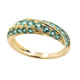 Bague en or et Emeraude de Zambie AAA (de Melo)