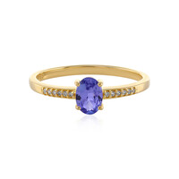 Bague en or et Tanzanite non chauffée
