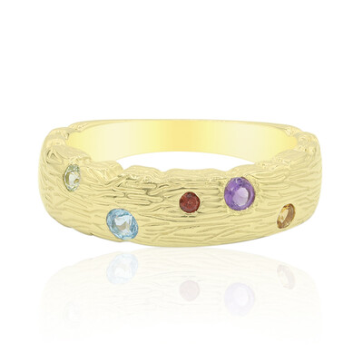 Bague en argent et Topaze bleu Suisse