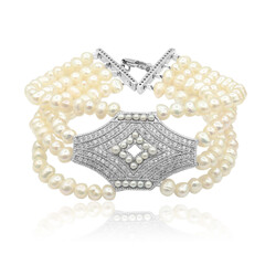 Bracelet en argent et Perle de culture d'eau douce