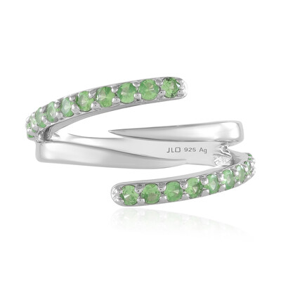 Bague en argent et Tsavorite de Tanzanie (de Melo)