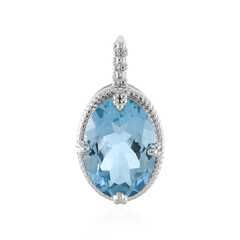 Pendentif en argent et Topaze bleu ciel