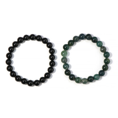 Bracelet et Tourmaline noire