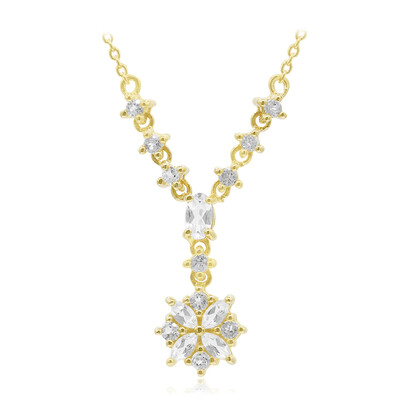 Collier en argent et Topaze blanche
