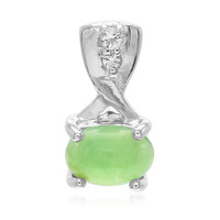 Pendentif en argent et Chrysoprase impériale