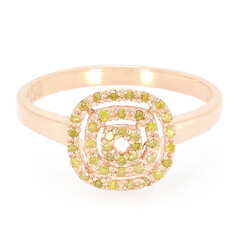 Bague en argent et Diamant fantaisie