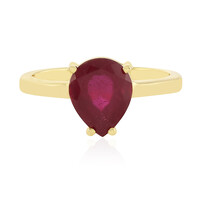 Bague en argent et Rubis de Madagascar