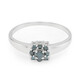 Bague en argent et Diamant fantaisie