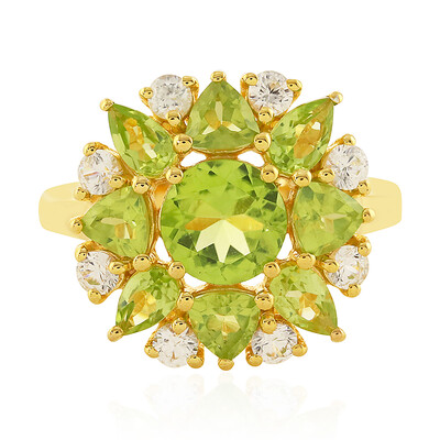 Bague en argent et Péridot