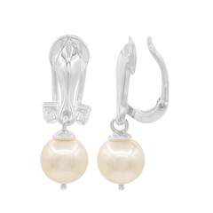 Clip d'oreille en argent et Perle de culture d'eau douce (TPC)