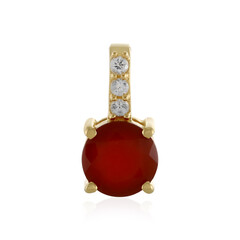 Pendentif en argent et Onyx rouge