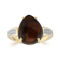 Bague en or et Agate de Feu