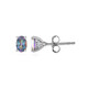 Boucles d'oreilles en argent et Topaze Mystique