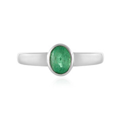 Bague en argent et Emeraude d'Ethiopie