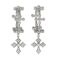 Boucles d'oreilles en argent et Zircon (Dallas Prince Designs)