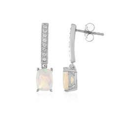 Boucles d'oreilles en argent et Opale Welo