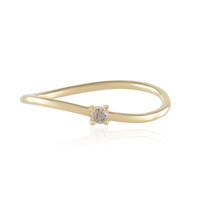 Bague en or et Diamant champagne SI2