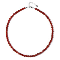 Collier en argent et Onyx rouge