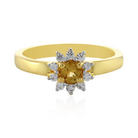 Bague en argent et Tourmaline jaune