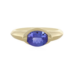 Bague en or et Tanzanite AAA (de Melo)