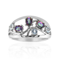 Bague en argent et Quartz mystique