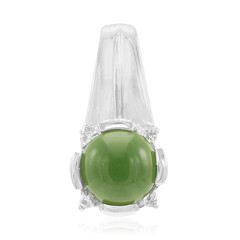 Pendentif en argent et Chrysoprase impériale