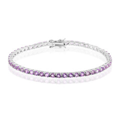 Bracelet en argent et Améthyste de Bolivie