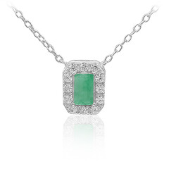 Collier en argent et Emeraude