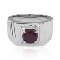 Bague en argent et Rubis