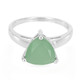 Bague en argent et Calcédoine verte