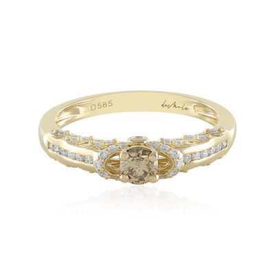 Bague en or et Diamant champagne I2 (de Melo)