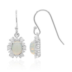 Boucles d'oreilles en argent et Opale Welo