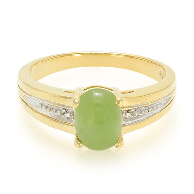 Bague en argent et Chrysoprase impériale