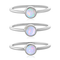 Bague en argent et Opale Welo