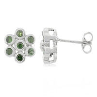 Boucles d'oreilles en argent et Diamant fantaisie