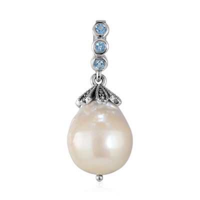 Pendentif en argent et Perle de culture d'eau douce (TPC)