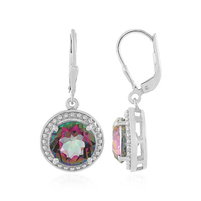 Boucles d'oreilles en argent et Quartz mystique