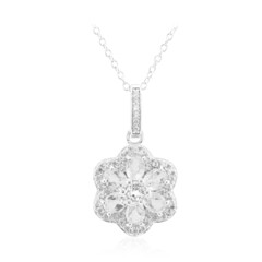 Collier en argent et Topaze blanche