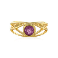 Bague en argent et Fluorite pourpre
