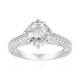 Bague en argent et Topaze blanche