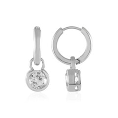 Boucles d'oreilles en argent et Topaze blanche