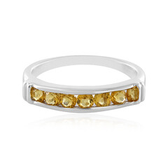 Bague en argent et Citrine
