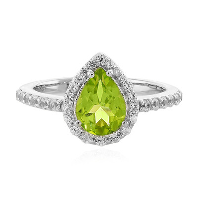 Bague en argent et Péridot du Jilin