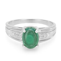 Bague en argent et Malachite