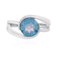 Bague en argent et Quartz océan